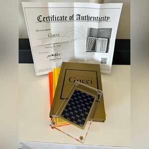 GUCCI PLAYING CARD WITH PROTECTIVE CASE AND COA PRICE PER CARD 1 CARD SALE